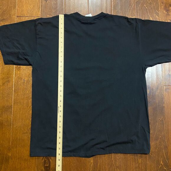 Gildan Vintage Y2K American Legends Eagle Motorcycle Graphic Tee Black Mens XL - Picture 7 of 7